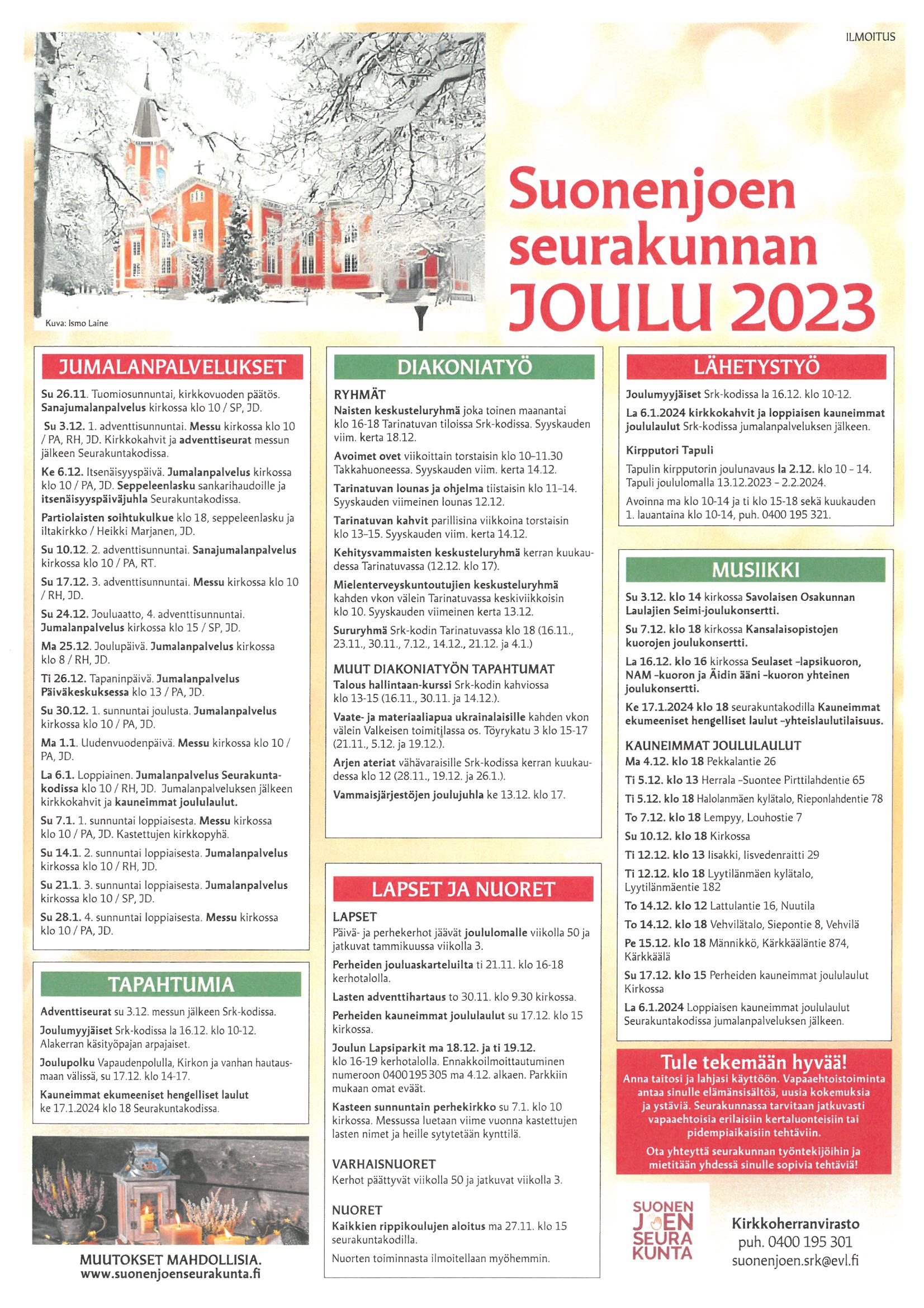 Joulun 2023 tapahtumia