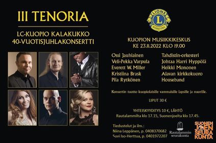 Konsertti Kuopiossa 23.11.2022 klo 19