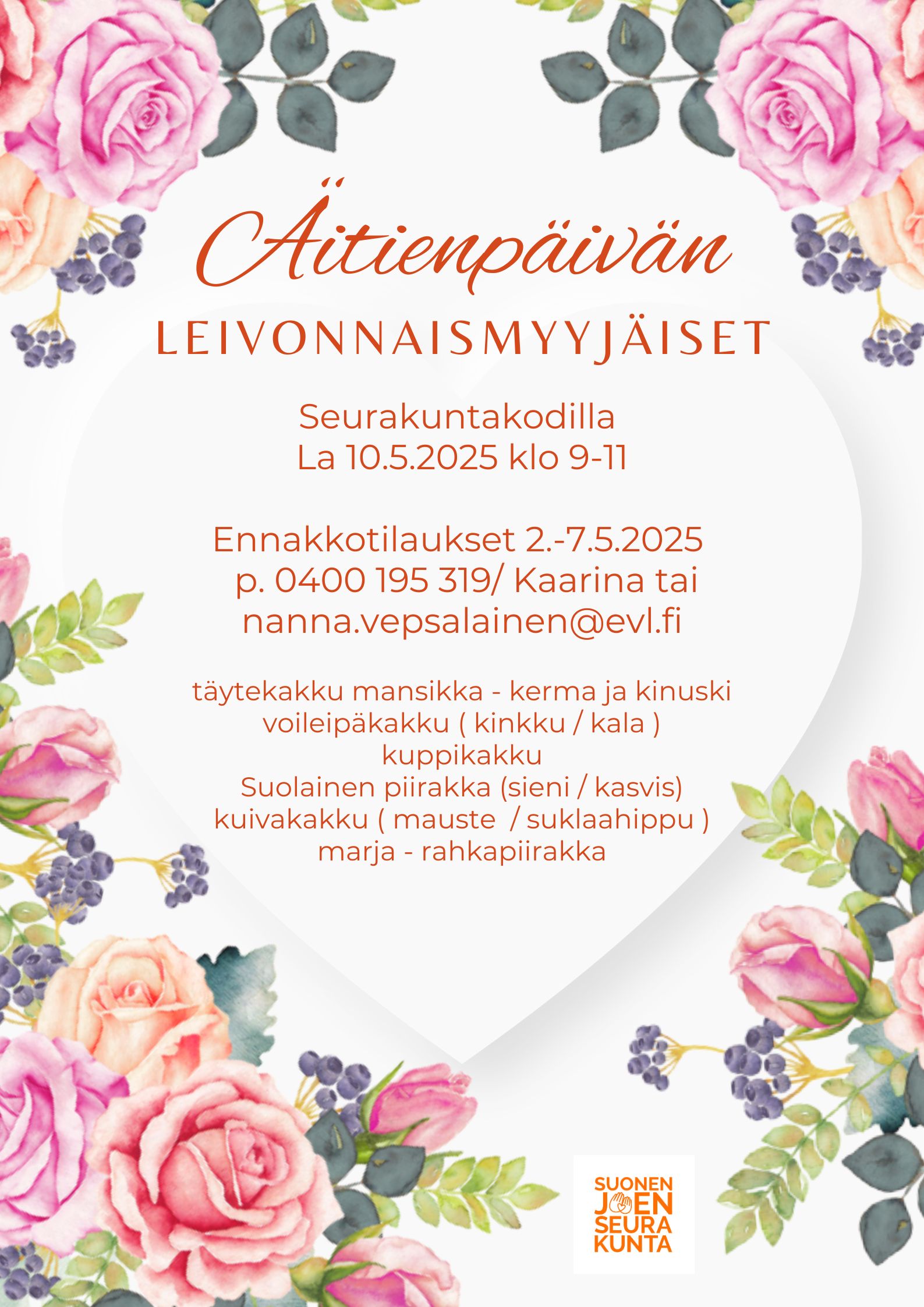 Äitienpäivän leivonnaismyyjäiset Äitienpäivän leivonnaismyyjäiset