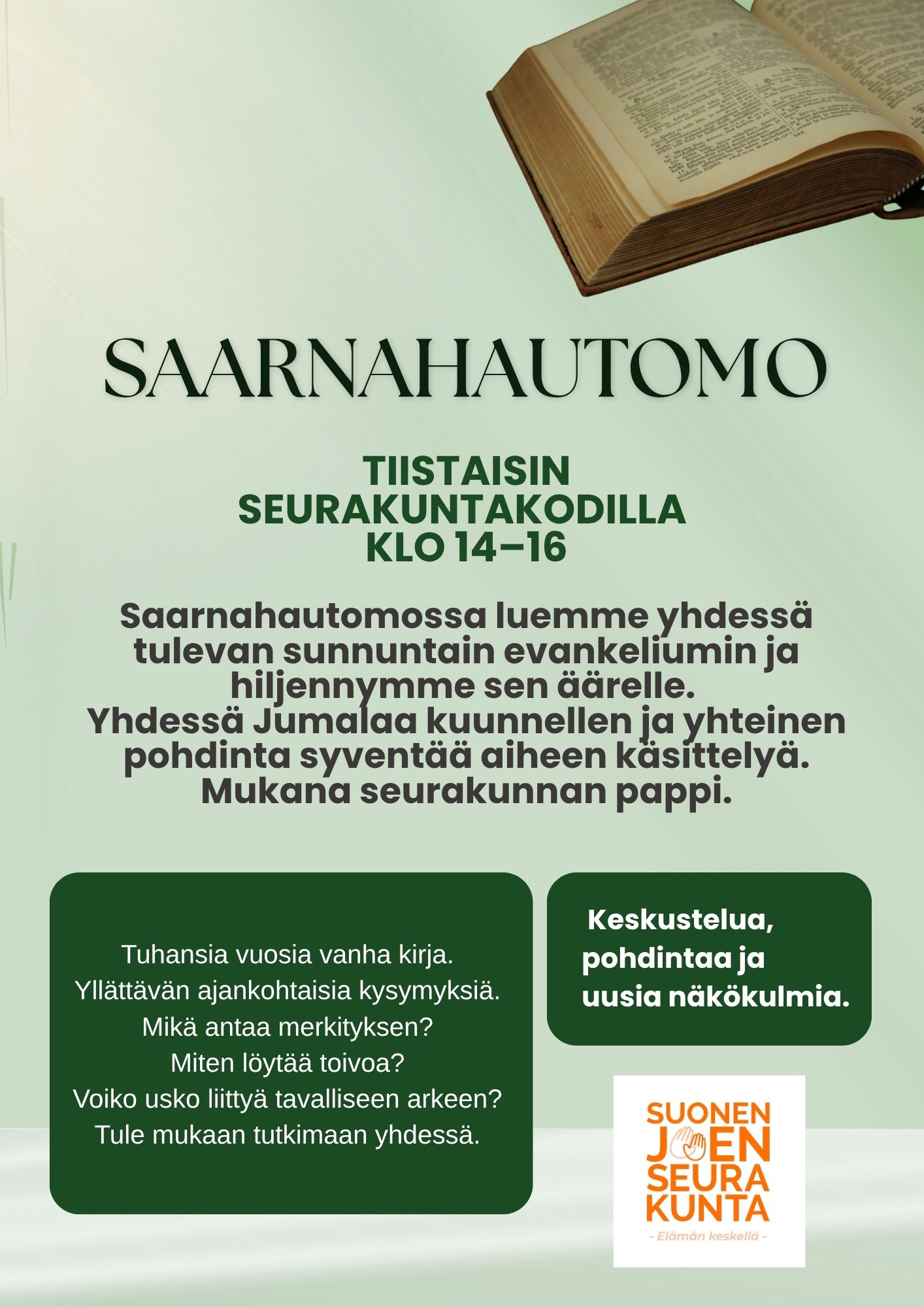 Saarnahautomon mainos