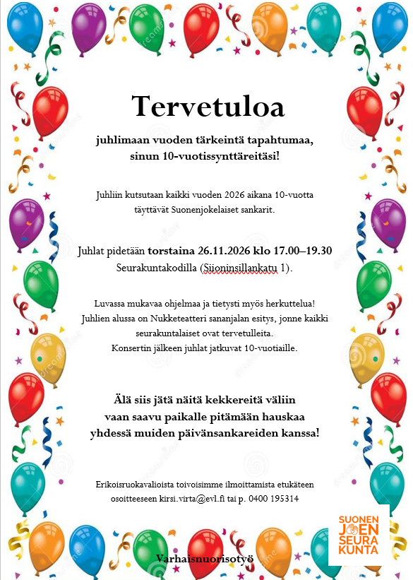 10-synttärikutsu